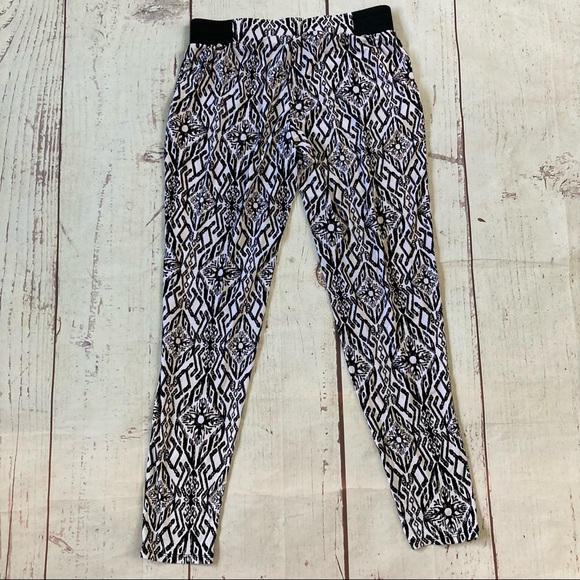 INC International Concepts S Small Pull On Pants Jersey Stretch Knit Boho Print - Picture 6 of 6